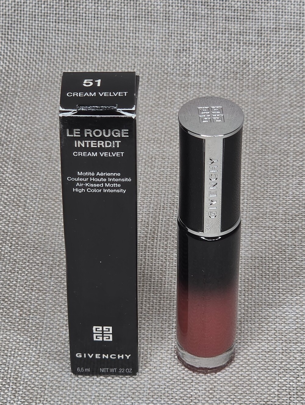 Givenchy Le Rouge Interdit Cream Velvet Lipstick N51 New